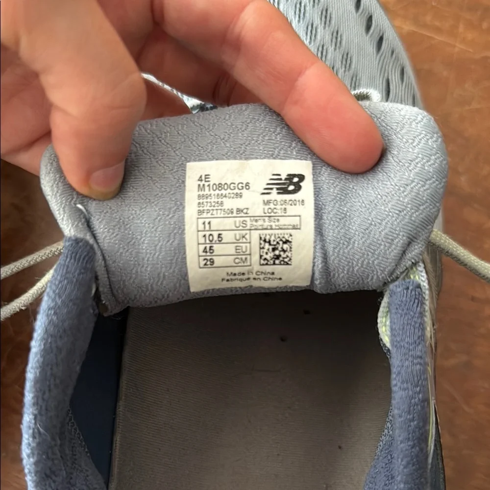 New Balance Blue and Gray Athletic Sneakers - Picture 5 of 7
